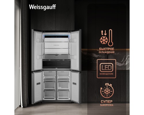 Купить Отдельностоящий холодильник с инвертором Weissgauff WCD 450 BgNF Built-in в интернет-магазине Мега-кухня 25 Купить Отдельностоящий холодильник с инвертором Weissgauff WCD 450 BgNF Built-in в интернет-магазине Мега-кухня 25