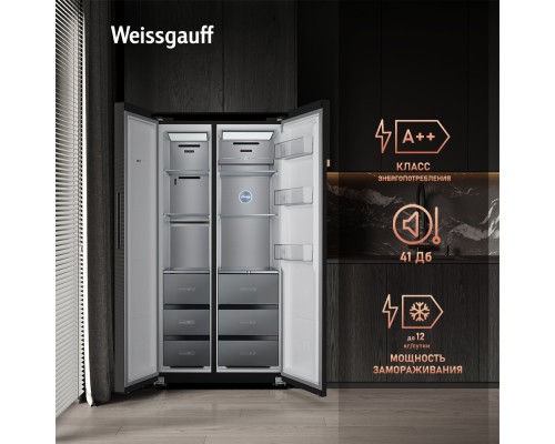 Купить Отдельностоящий холодильник с инвертором Weissgauff WSBS 590 BG NoFrost Inverter Premium в интернет-магазине Мега-кухня 17 Купить Отдельностоящий холодильник с инвертором Weissgauff WSBS 590 BG NoFrost Inverter Premium в интернет-магазине Мега-кухня 17