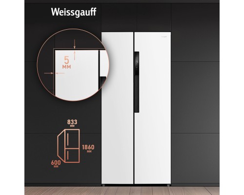 Купить Отдельностоящий холодильник с инвертором Weissgauff WSBS 450 WNF Built-in в интернет-магазине Мега-кухня 18 Купить Отдельностоящий холодильник с инвертором Weissgauff WSBS 450 WNF Built-in в интернет-магазине Мега-кухня 18