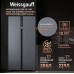 Купить Отдельностоящий холодильник с инвертором Weissgauff WSBS 590 NoFrost Inverter Premium Dark Grey Glass в интернет-магазине Мега-кухня 3