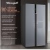 Купить Отдельностоящий холодильник с инвертором Weissgauff WSBS 590 NoFrost Inverter Premium Dark Grey Glass в интернет-магазине Мега-кухня 24