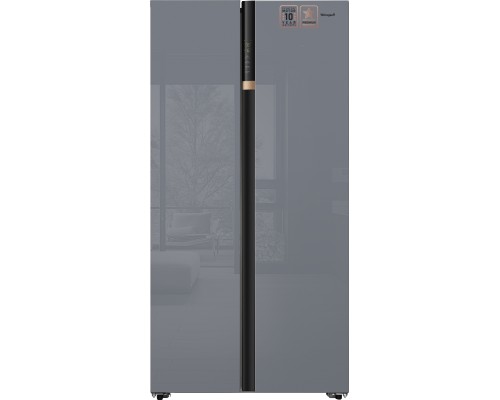Купить Отдельностоящий холодильник с инвертором Weissgauff WSBS 590 NoFrost Inverter Premium Dark Grey Glass в интернет-магазине Мега-кухня Купить Отдельностоящий холодильник с инвертором Weissgauff WSBS 590 NoFrost Inverter Premium Dark Grey Glass в интернет-магазине Мега-кухня