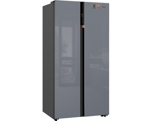 Купить Отдельностоящий холодильник с инвертором Weissgauff WSBS 590 NoFrost Inverter Premium Dark Grey Glass в интернет-магазине Мега-кухня 7 Купить Отдельностоящий холодильник с инвертором Weissgauff WSBS 590 NoFrost Inverter Premium Dark Grey Glass в интернет-магазине Мега-кухня 7