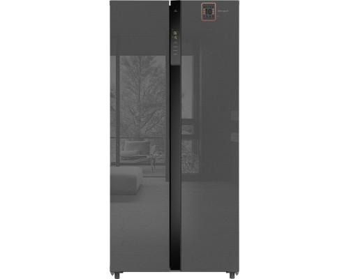 Купить Отдельностоящий холодильник с инвертором Weissgauff WSBS 500 Inverter NoFrost Bru Steel Glass в интернет-магазине Мега-кухня Купить Отдельностоящий холодильник с инвертором Weissgauff WSBS 500 Inverter NoFrost Bru Steel Glass в интернет-магазине Мега-кухня