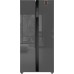 Купить Отдельностоящий холодильник с инвертором Weissgauff WSBS 500 Inverter NoFrost Bru Steel Glass в интернет-магазине Мега-кухня