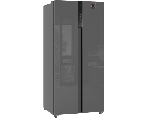 Купить Отдельностоящий холодильник с инвертором Weissgauff WSBS 500 Inverter NoFrost Bru Steel Glass в интернет-магазине Мега-кухня 6 Купить Отдельностоящий холодильник с инвертором Weissgauff WSBS 500 Inverter NoFrost Bru Steel Glass в интернет-магазине Мега-кухня 6