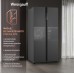 Купить Отдельностоящий холодильник с инвертором Weissgauff WSBS 500 Inverter NoFrost Bru Steel Glass в интернет-магазине Мега-кухня 12