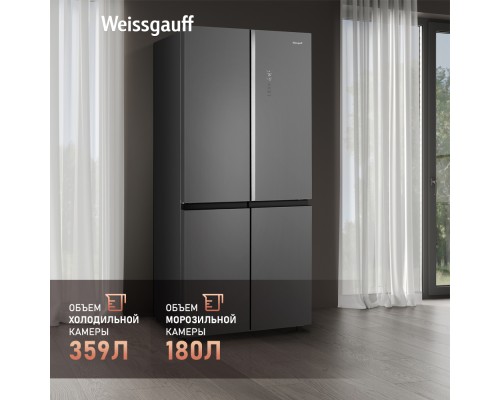Купить Отдельностоящий холодильник с инвертором Weissgauff WCD 590 NoFrost Inverter Premium Ecofresh Bru Steel Glass в интернет-магазине Мега-кухня 12 Купить Отдельностоящий холодильник с инвертором Weissgauff WCD 590 NoFrost Inverter Premium Ecofresh Bru Steel Glass в интернет-магазине Мега-кухня 12