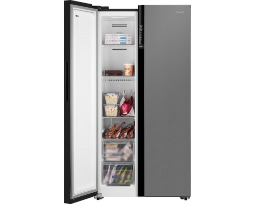 Купить Отдельностоящий холодильник с инвертором Weissgauff WSBS 600 NoFrost Inverter Bru Steel Glass в интернет-магазине Мега-кухня 6 Купить Отдельностоящий холодильник с инвертором Weissgauff WSBS 600 NoFrost Inverter Bru Steel Glass в интернет-магазине Мега-кухня 6