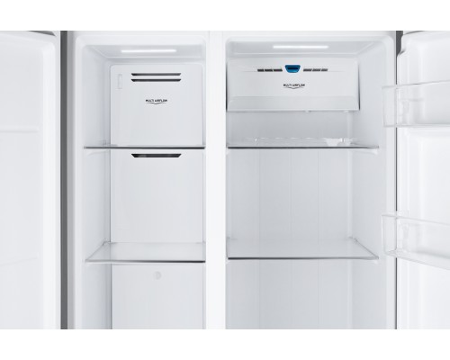 Купить Отдельностоящий холодильник с инвертором Weissgauff WSBS 600 NoFrost Inverter Bru Steel Glass в интернет-магазине Мега-кухня 7 Купить Отдельностоящий холодильник с инвертором Weissgauff WSBS 600 NoFrost Inverter Bru Steel Glass в интернет-магазине Мега-кухня 7