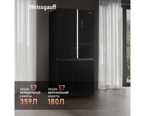 Купить Отдельностоящий холодильник с инвертором Weissgauff WCD 590 Nofrost Inverter Premium EcoFresh Black Glass в интернет-магазине Мега-кухня 9 Купить Отдельностоящий холодильник с инвертором Weissgauff WCD 590 Nofrost Inverter Premium EcoFresh Black Glass в интернет-магазине Мега-кухня 9