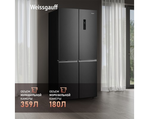 Купить Отдельностоящий холодильник с инвертором Weissgauff WCD 590 Nofrost Inverter Premium Ecofresh Dark Inox в интернет-магазине Мега-кухня 8 Купить Отдельностоящий холодильник с инвертором Weissgauff WCD 590 Nofrost Inverter Premium Ecofresh Dark Inox в интернет-магазине Мега-кухня 8