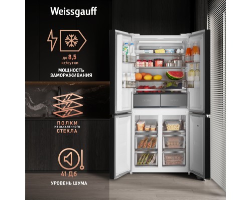 Купить Отдельностоящий холодильник с инвертором Weissgauff WCD 590 Nofrost Inverter Premium EcoFresh White Glass в интернет-магазине Мега-кухня 17 Купить Отдельностоящий холодильник с инвертором Weissgauff WCD 590 Nofrost Inverter Premium EcoFresh White Glass в интернет-магазине Мега-кухня 17