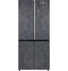 Отдельностоящий холодильник с инвертором Weissgauff WCD 590 Nofrost Inverter Premium EcoFresh Rock Glass