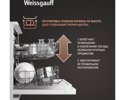 Купить Посудомоечная машина Weissgauff DW 4535 в интернет-магазине Мега-кухня 17 Купить Посудомоечная машина Weissgauff DW 4535 в интернет-магазине Мега-кухня 17