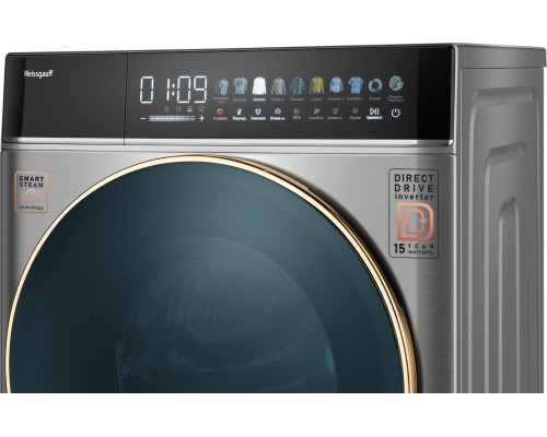 Купить Стиральная машина с сушкой Weissgauff WMD 58411 Direct Drive Inverter Premium Steam Steel в интернет-магазине Мега-кухня 5 Купить Стиральная машина с сушкой Weissgauff WMD 58411 Direct Drive Inverter Premium Steam Steel в интернет-магазине Мега-кухня 5