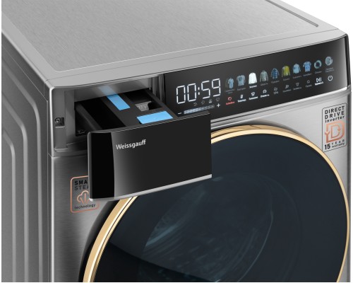 Купить Стиральная машина с сушкой Weissgauff WMD 58411 Direct Drive Inverter Premium Steam Steel в интернет-магазине Мега-кухня 6 Купить Стиральная машина с сушкой Weissgauff WMD 58411 Direct Drive Inverter Premium Steam Steel в интернет-магазине Мега-кухня 6