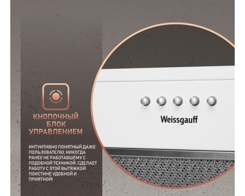 Купить Кухонная встраиваемая вытяжка Weissgauff Alpha 60 PB WH в интернет-магазине Мега-кухня 7 Купить Кухонная встраиваемая вытяжка Weissgauff Alpha 60 PB WH в интернет-магазине Мега-кухня 7
