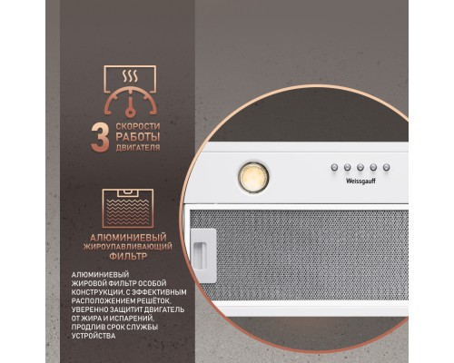 Купить Кухонная встраиваемая вытяжка Weissgauff Alpha 60 PB WH в интернет-магазине Мега-кухня 8 Купить Кухонная встраиваемая вытяжка Weissgauff Alpha 60 PB WH в интернет-магазине Мега-кухня 8