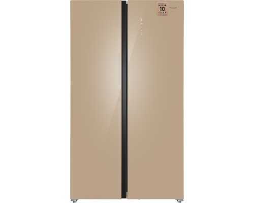 Купить Отдельностоящий холодильник с инвертором Weissgauff WSBS 1036 Inverter NoFrost Premium Сhampagne Glass в интернет-магазине Мега-кухня Купить Отдельностоящий холодильник с инвертором Weissgauff WSBS 1036 Inverter NoFrost Premium Сhampagne Glass в интернет-магазине Мега-кухня