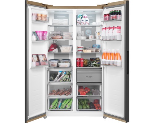 Купить Отдельностоящий холодильник с инвертором Weissgauff WSBS 1036 Inverter NoFrost Premium Сhampagne Glass в интернет-магазине Мега-кухня 2 Купить Отдельностоящий холодильник с инвертором Weissgauff WSBS 1036 Inverter NoFrost Premium Сhampagne Glass в интернет-магазине Мега-кухня 2