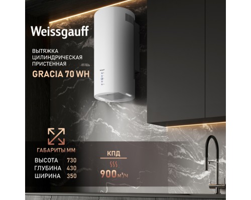 Купить Вытяжка Weissgauff Gracia 70 WH в интернет-магазине Мега-кухня 7 Купить Вытяжка Weissgauff Gracia 70 WH в интернет-магазине Мега-кухня 7