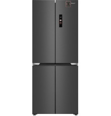 Отдельностоящий холодильник с инвертором Weissgauff WCD 480 Total NoFrost Inverter Silk Inox Built-in