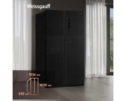 Купить Отдельностоящий холодильник с инвертором Weissgauff WSBS 1036 Inverter NoFrost Premium Dark Inox в интернет-магазине Мега-кухня 28 Купить Отдельностоящий холодильник с инвертором Weissgauff WSBS 1036 Inverter NoFrost Premium Dark Inox в интернет-магазине Мега-кухня 28