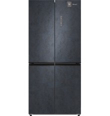 Отдельностоящий холодильник с инвертором Weissgauff WCD 450 Rock Glass NoFrost Inverter