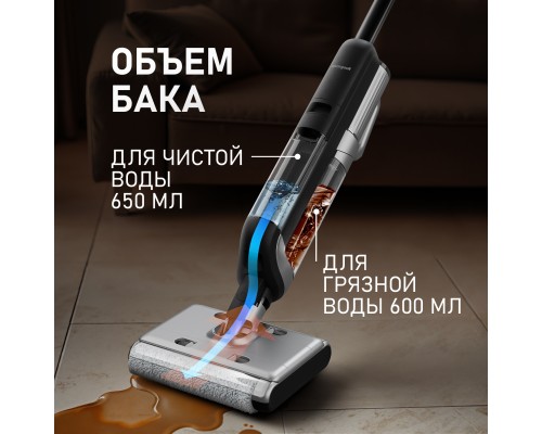 Купить Вертикальный беспроводной пылесос сухой и влажной уборки (2 в 1) Weissgauff V22 BLDC 250 Graphite DoubleSide AquaPro SelfDry в интернет-магазине Мега-кухня 23 Купить Вертикальный беспроводной пылесос сухой и влажной уборки (2 в 1) Weissgauff V22 BLDC 250 Graphite DoubleSide AquaPro SelfDry в интернет-магазине Мега-кухня 23