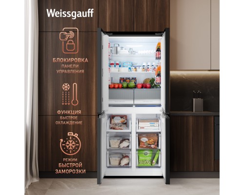Купить Отдельностоящий холодильник с инвертором Weissgauff WCD 450 B NoFrost Inverter в интернет-магазине Мега-кухня 21 Купить Отдельностоящий холодильник с инвертором Weissgauff WCD 450 B NoFrost Inverter в интернет-магазине Мега-кухня 21
