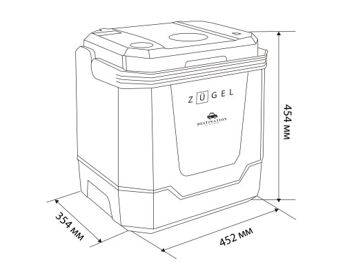 Купить  Автомобильный холодильник ZUGEL ZCR1004 в интернет-магазине Мега-кухня 10