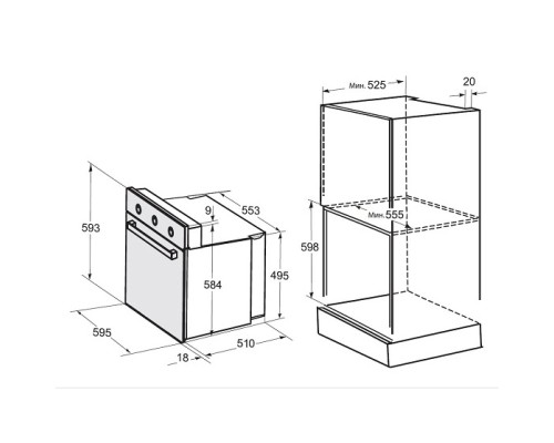 Купить  Духовой шкаф ZUGEL ZO A707 W в интернет-магазине Мега-кухня 10