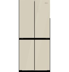 Холодильник Cross Door ZUGEL ZRCD430C, бежевое стекло