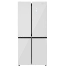 Холодильник Cross Door ZUGEL ZRCD430W, белое стекло