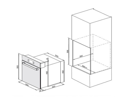 Купить  Духовой шкаф ZUGEL ZO A2710 W в интернет-магазине Мега-кухня 10