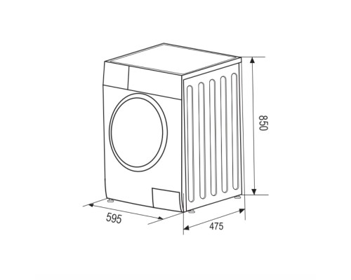 Купить  Стирально-сушильная машина узкая ZUGEL ZWDS8614I Inverter в интернет-магазине Мега-кухня 10