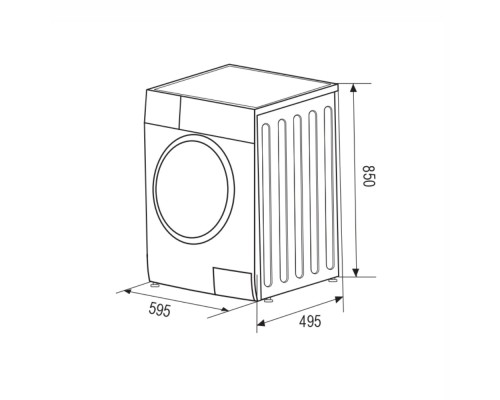 Купить  Стиральная машина узкая ZUGEL ZWS7141I Inverter в интернет-магазине Мега-кухня 10