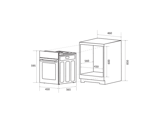 Купить  Духовой шкаф ZUGEL ZOE451X в интернет-магазине Мега-кухня 10