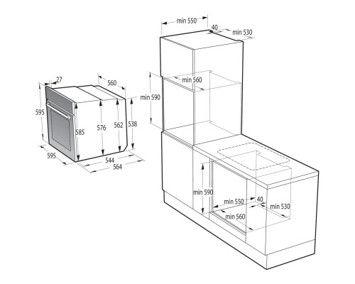 Купить Духовой шкаф Gorenje BFS6148B в интернет-магазине Мега-кухня 4 Купить Духовой шкаф Gorenje BFS6148B в интернет-магазине Мега-кухня 4