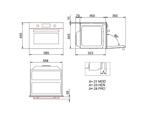 Купить  Духовой шкаф Bertazzoni FMOD4077MTB1 в интернет-магазине Мега-кухня 2