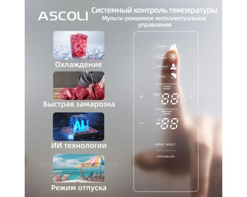 Купить  Холодильник Ascoli ADRFS345WE в интернет-магазине Мега-кухня 7