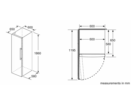 Купить Однокамерный холодильник Bosch KSV36VL30U в интернет-магазине Мега-кухня 7 Купить Однокамерный холодильник Bosch KSV36VL30U в интернет-магазине Мега-кухня 7