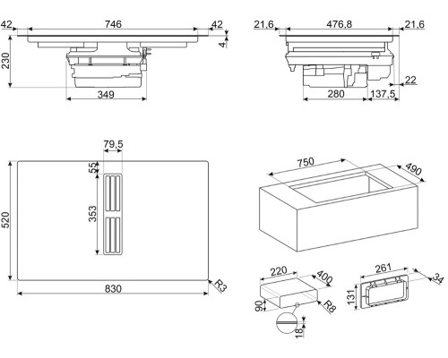 Купить  Варочная панель Smeg HOBD382N2 в интернет-магазине Мега-кухня 5