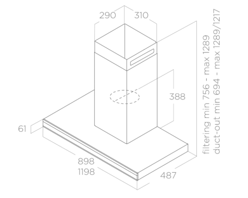 Купить  Вытяжка Elica Element BLMAT/A/90 в интернет-магазине Мега-кухня 1