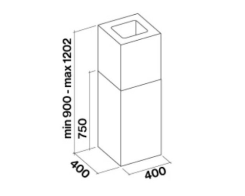 Купить  Вытяжка Falmec MIRA(Plus) TOP isola 40 Acciaio inox в интернет-магазине Мега-кухня 3
