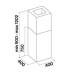 Купить  Вытяжка Falmec MIRA(Plus) TOP isola 40 Acciaio inox в интернет-магазине Мега-кухня 3