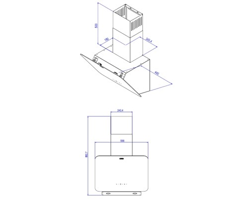 Купить  Вытяжка Kanzler D 566 S в интернет-магазине Мега-кухня 1