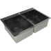 Купить Мойка Rivelato 7450 2В PVD black в интернет-магазине Мега-кухня 1