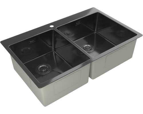 Купить Мойка Rivelato 8050 B2 PVD black в интернет-магазине Мега-кухня 1 Купить Мойка Rivelato 8050 B2 PVD black в интернет-магазине Мега-кухня 1
